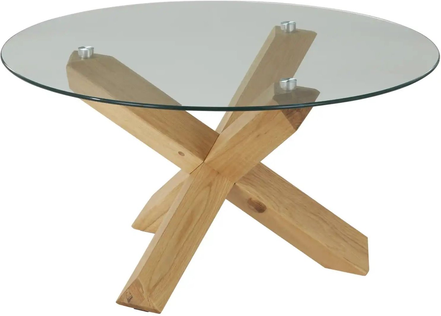 Couchtisch Figo ¦ holzfarben ¦ Maße (cm): H: 42 Ø: 80 Tische > Mehr Tische > Couchtische mit Glasplatte - Höffner