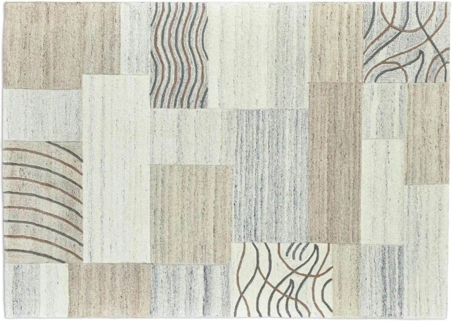 THEKO Wollteppich Royal Natur ¦ grau ¦ Wolle ¦ Maße (cm): B: 170 H: 1 Teppiche > Wohnteppiche > Teppiche 170x240 cm - H...