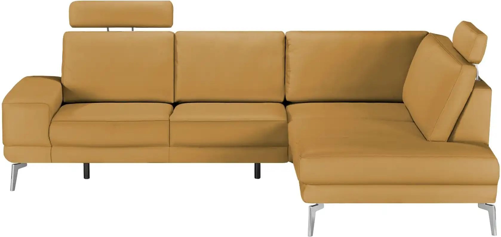 meinSofa Ecksofa aus Leder Dana ¦ gelb ¦ Maße (cm): B: 269 H: 86 T: 222.0 Polstermöbel > Sofas > Ecksofas - Höffner
