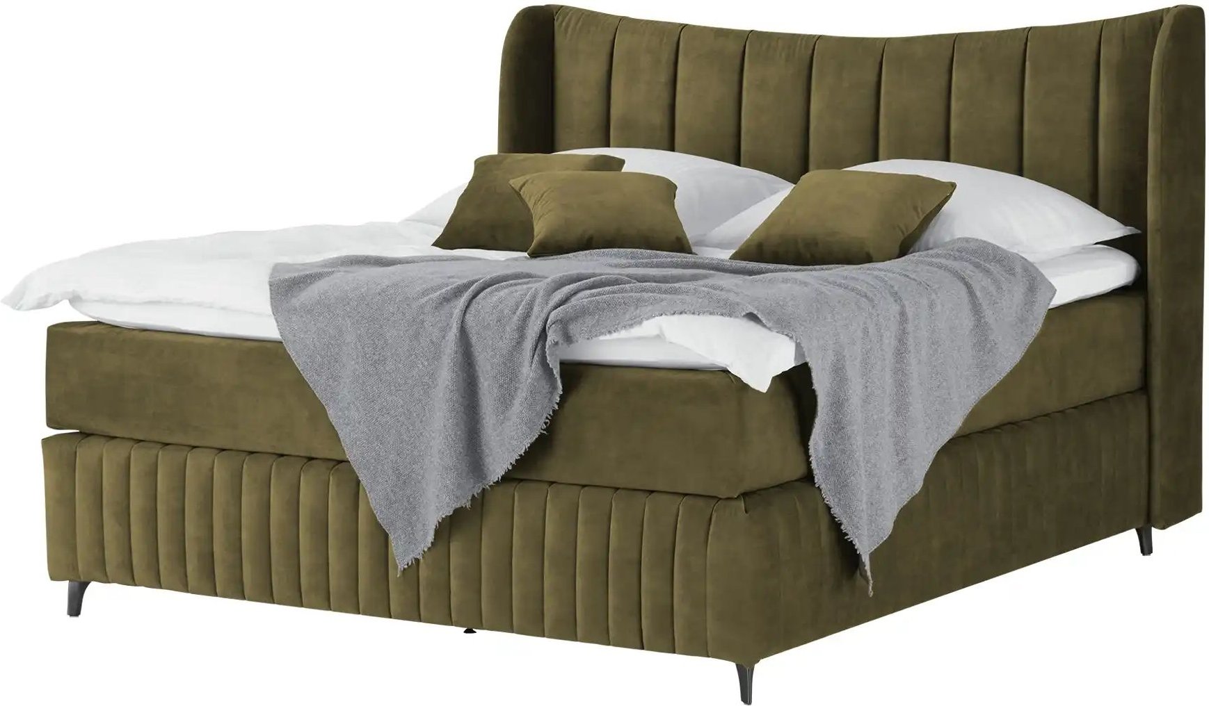 Kings and Queens Boxspringbett Uldur ¦ grün ¦ Maße (cm): B: 214 H: 122 Betten > Boxspringbetten - Höffner