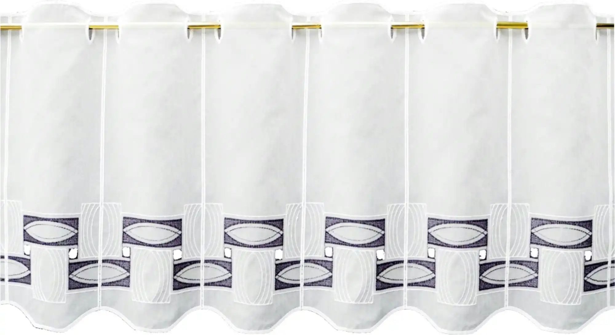 FLORENTINA Scheibengardine ¦ grau ¦ Synthetik ¦ Maße (cm): B: 144 H: 45 Gardinen & Rollos > Gardinen & Vorhänge > Schi...