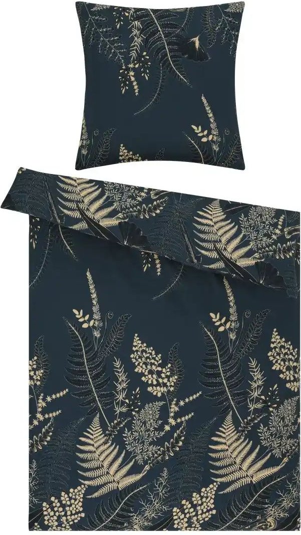 como Biber Bettwäsche Autumn Fern ¦ blau ¦ Maße (cm): B: 135 Bettwaren > Bettwäsche > Bettwäsche Winter - Höffner