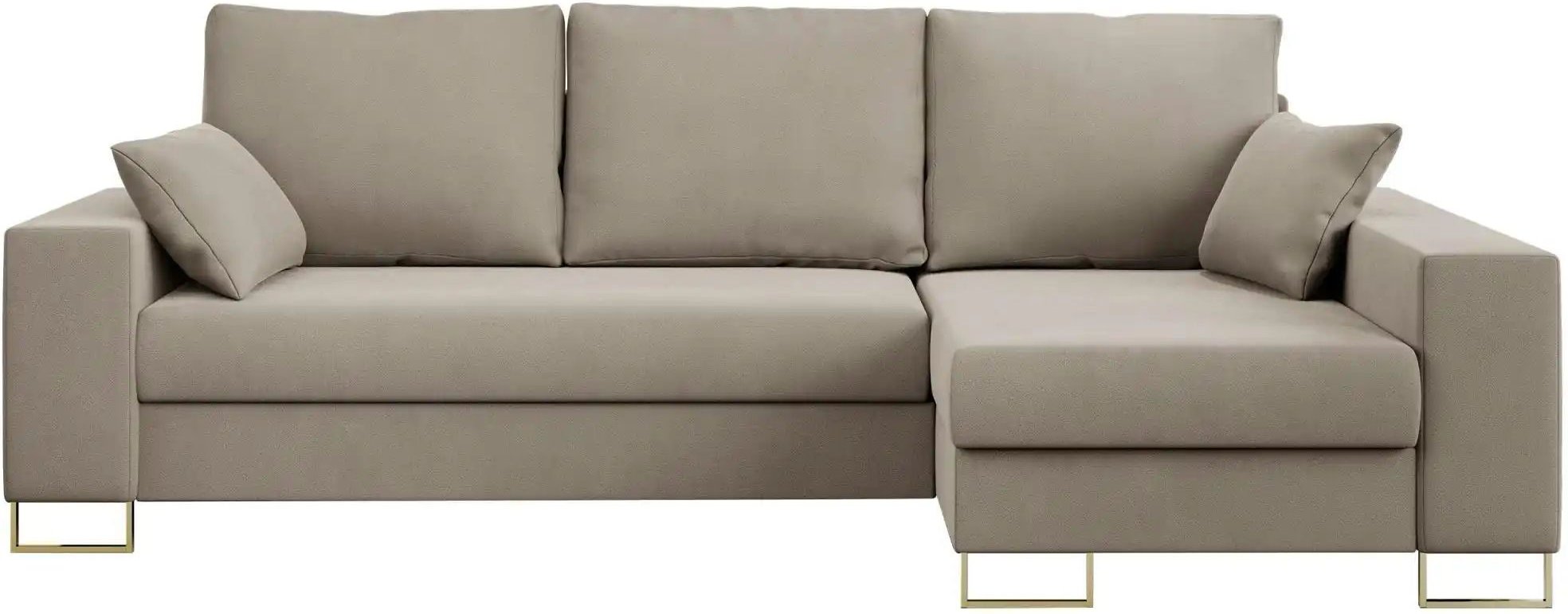 Ecksofa mit Schlaffunktion Dorain ¦ beige ¦ Maße (cm): B: 242 H: 85 Polstermöbel > Sofas > 3-Sitzer - Höffner