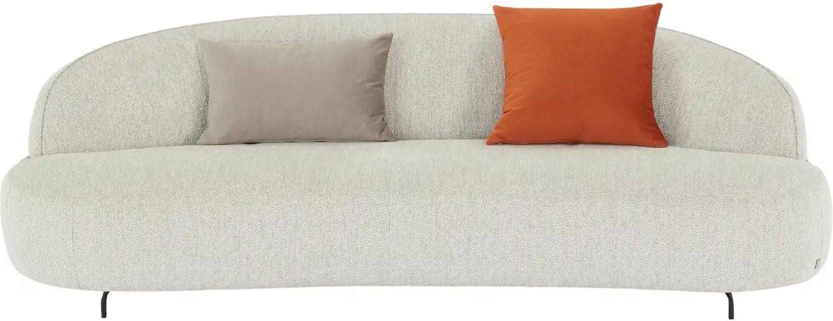 SOHO Sofa 3-sitzig Ariane ¦ grau ¦ Maße (cm): B: 224 H: 80 T: 106.0 Polstermöbel > Sofas > 3-Sitzer - Höffner