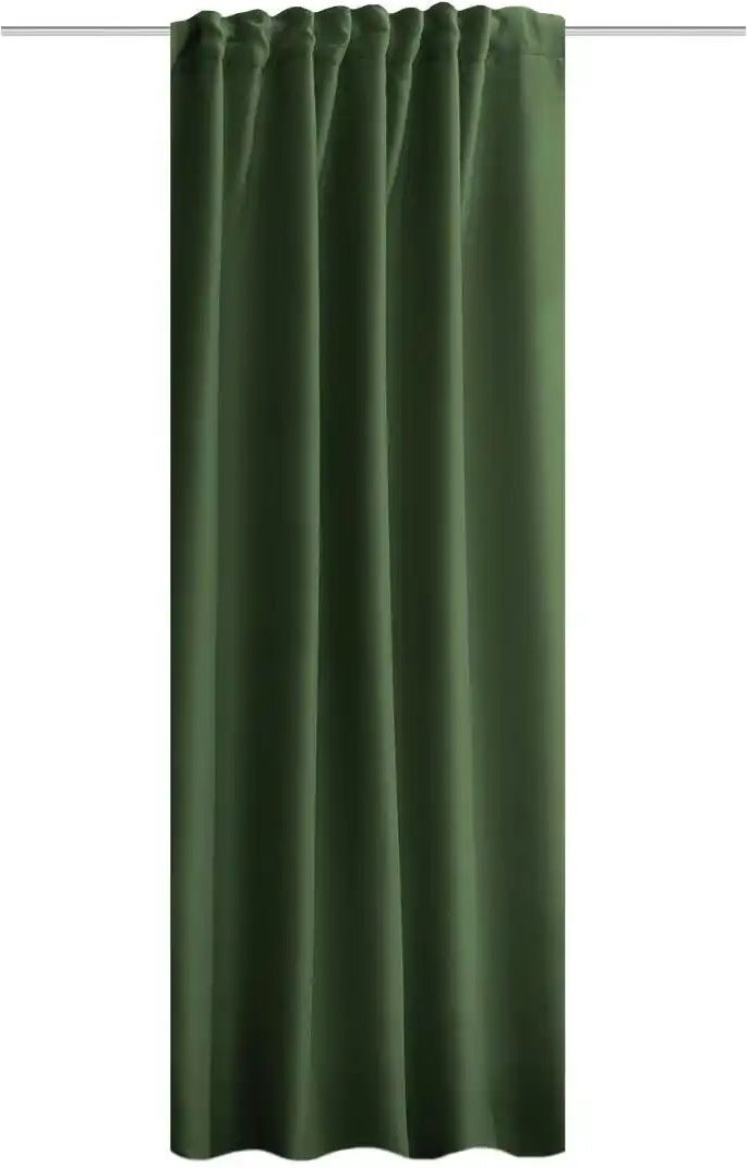 HOMEbasics Fertigschal ¦ grün ¦ Maße (cm): B: 135 H: 160 Gardinen & Rollos > Gardinen & Vorhänge > Schlaufenschals - H...