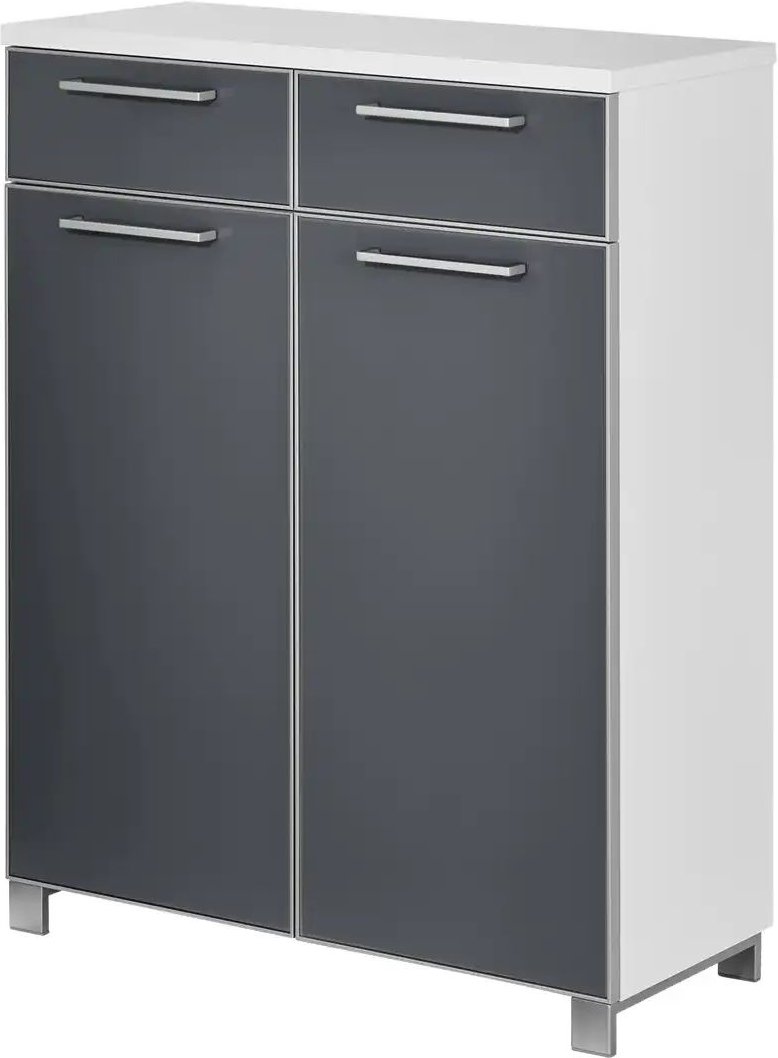 Schuhschrank Duna ¦ grau ¦ Maße (cm): B: 84 H: 108 T: 37.0 Garderoben & Kleiderstangen > Garderoben Schuhschränke - Höf...