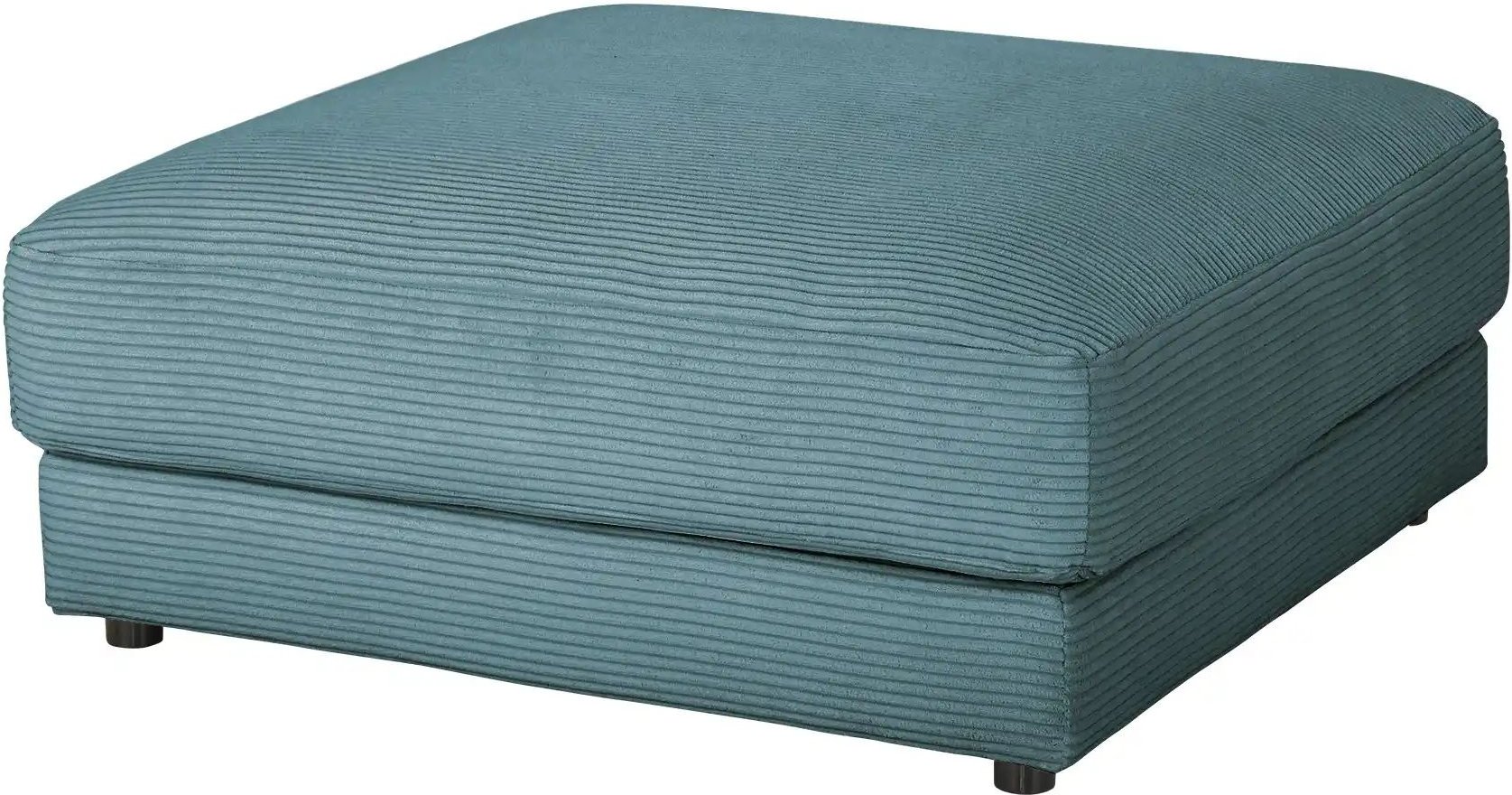 Thumbnail - Jette Home Hocker Cord Sila ¦ türkis/petrol ¦ Maße (cm): B: 100 H: 43 T: 100.0 Polstermöbel > Hocker - Höffner