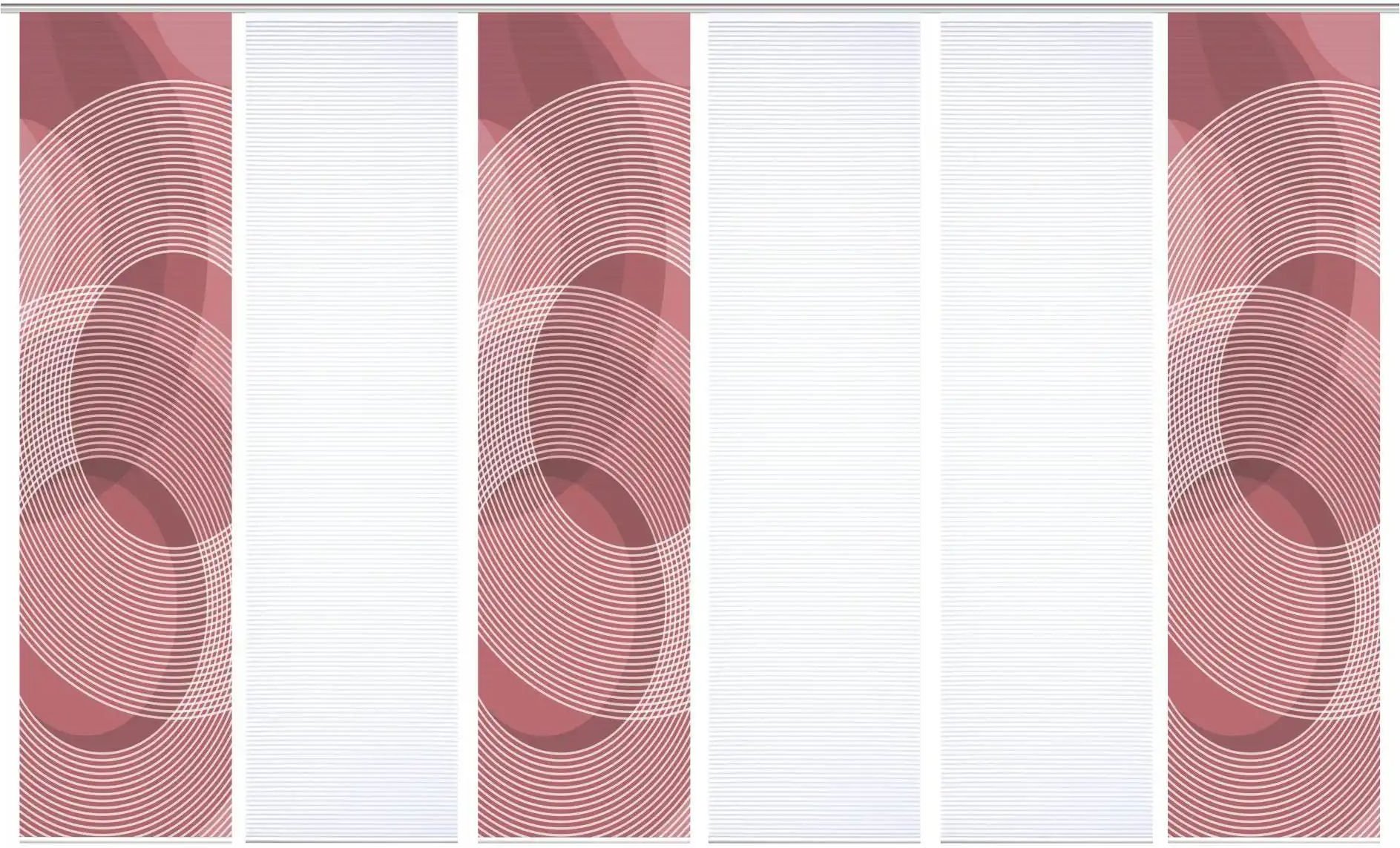 HOME in green Schiebevorhang ¦ rot ¦ Synthetik ¦ Maße (cm): B: 60 H: 245 Gardinen & Rollos > Gardinen & Vorhänge > Sch...