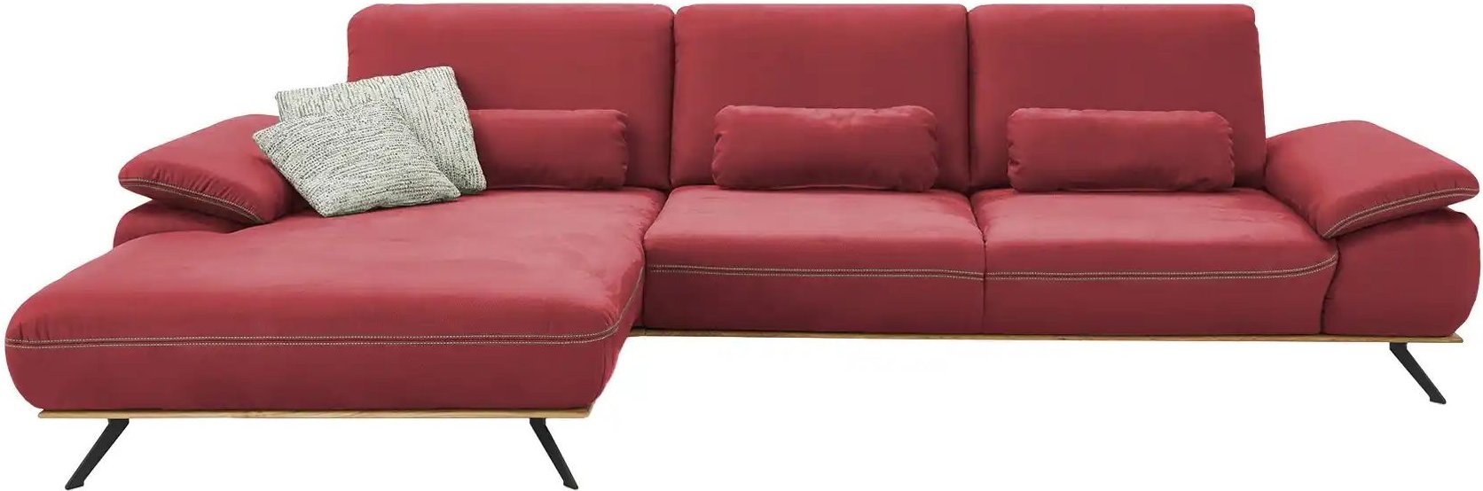 meinSofa Ecksofa Fiona ¦ rot ¦ Maße (cm): B: 322 H: 89 T: 187.0 Polstermöbel > Sofas > Ecksofas - Höffner