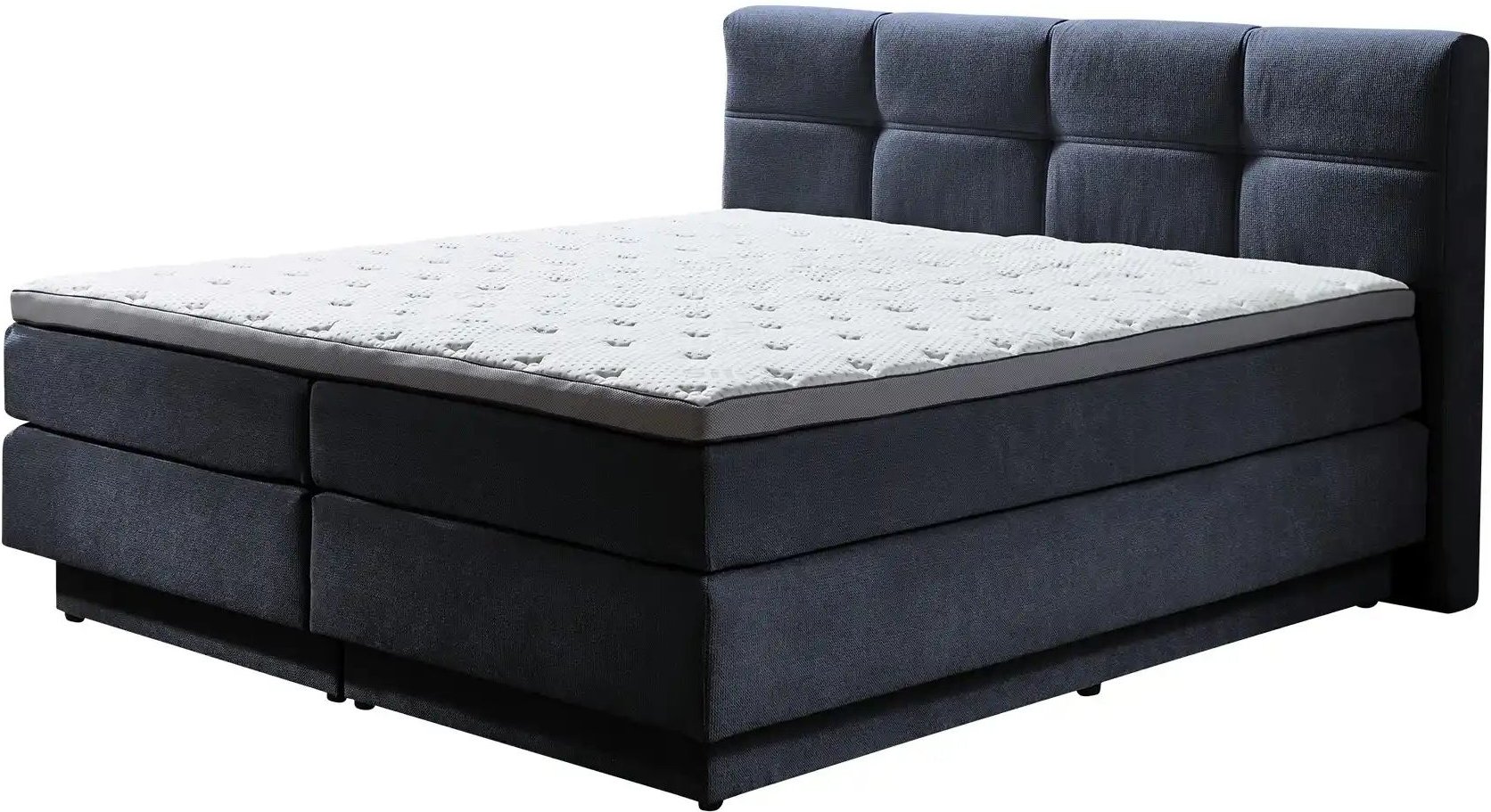 uno Boxspringbett  Chicago ¦ blau ¦ Maße (cm): B: 168 H: 112 Betten > Boxspringbetten - Höffner