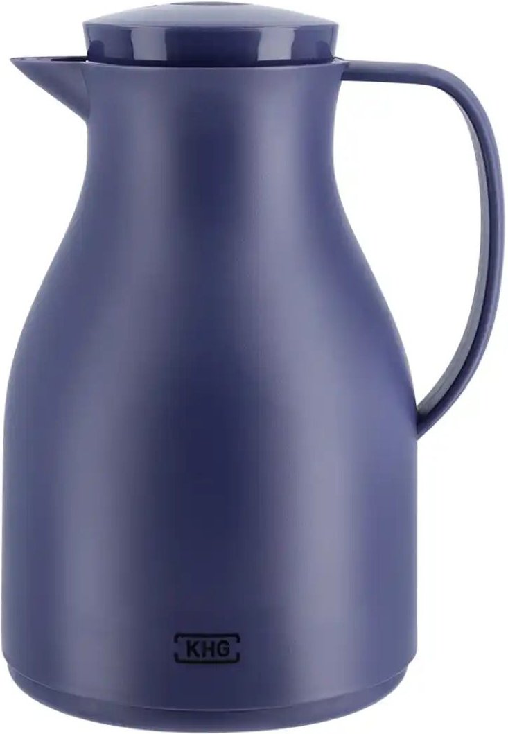 KHG Isolierkanne 1 l marineblau Anton ¦ Kunststoff,Glas ¦ Maße (cm): H: 22,5 Kaffee & Tee > Kaffee- & Isolierkannen - H...