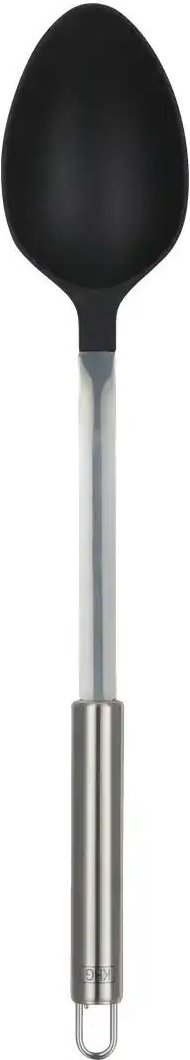 KHG Kochlöffel ¦ schwarz ¦ Edelstahl,Kunststoff ¦ Maße (cm): B: 6,3 H: 4,8 Küchenzubehör & Helfer > Küchenhelfer - Höf...