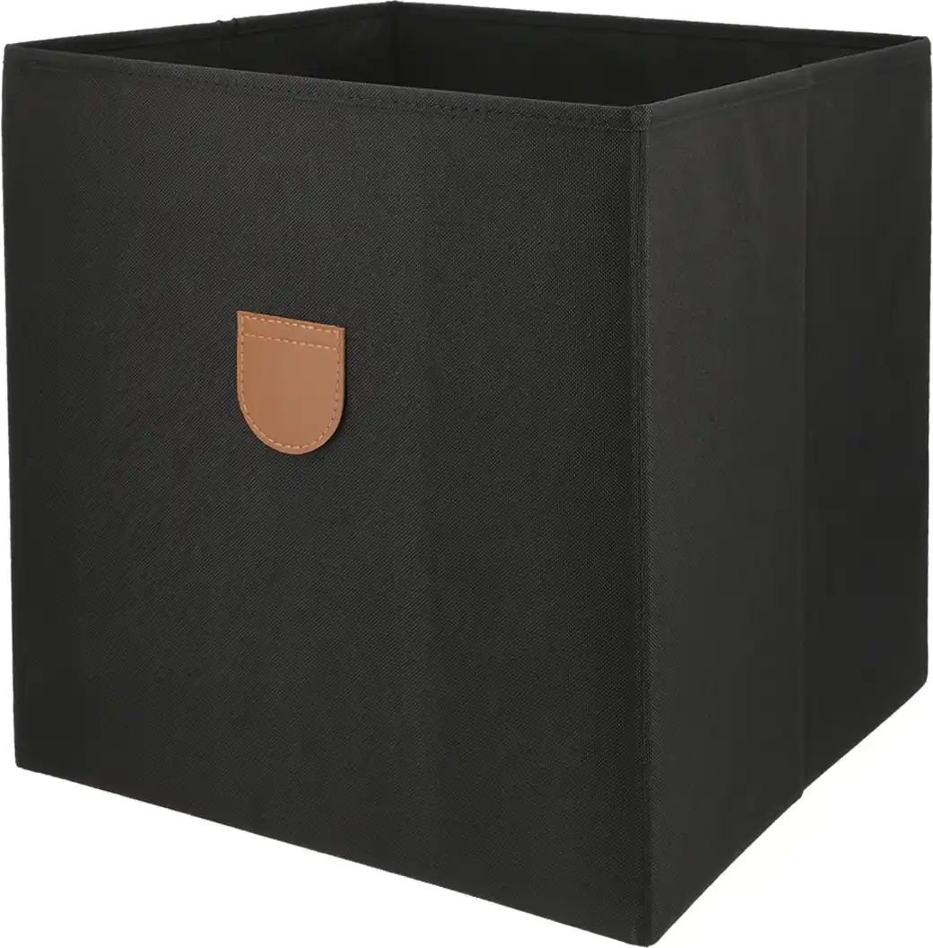 Thumbnail - Aufbewahrungsbox ¦ schwarz ¦ Baumwolle,Pappe ¦ Maße (cm): B: 34 H: 34 T: 34.0 Aufbewahrung > Aufbewahrungsboxen - Höff...