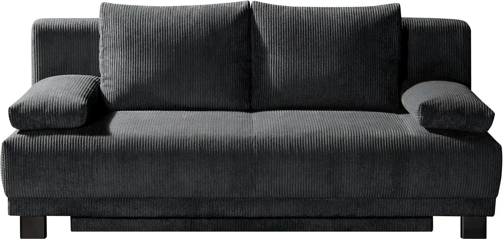 Thumbnail - Schlafsofa aus Cord Luna ¦ grau ¦ Maße (cm): B: 200 H: 89 T: 96.0 Polstermöbel > Sofas > 2-Sitzer - Höffner