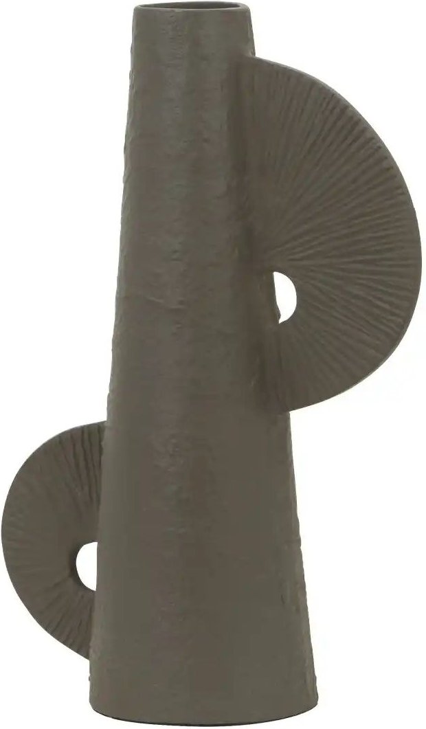 HOME STORY Vase ¦ grau ¦ Aluminium ¦ Maße (cm): B: 26 H: 40 T: 13.0 Accessoires > Vasen - Höffner