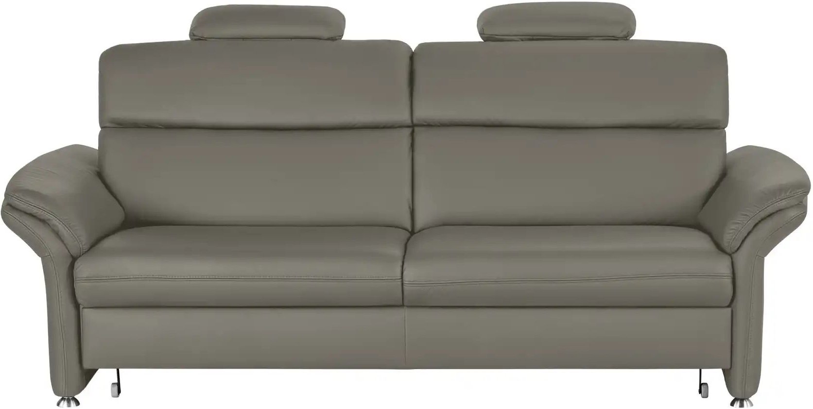meinSofa Einzelsofa Leder Manon ¦ grau ¦ Maße (cm): B: 228 H: 94 T: 92.0 Polstermöbel > Sofas > 3-Sitzer - Höffner