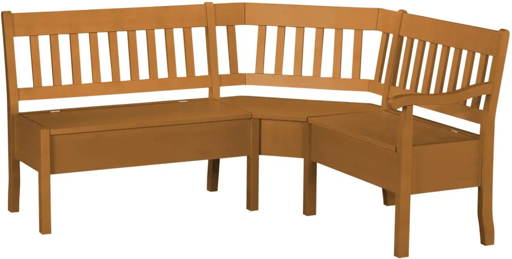 maison bleue Truhen-Eckbank massiv Bendix ¦ holzfarben ¦ Maße (cm): H: 93 Bänke > Eckbänke - Höffner