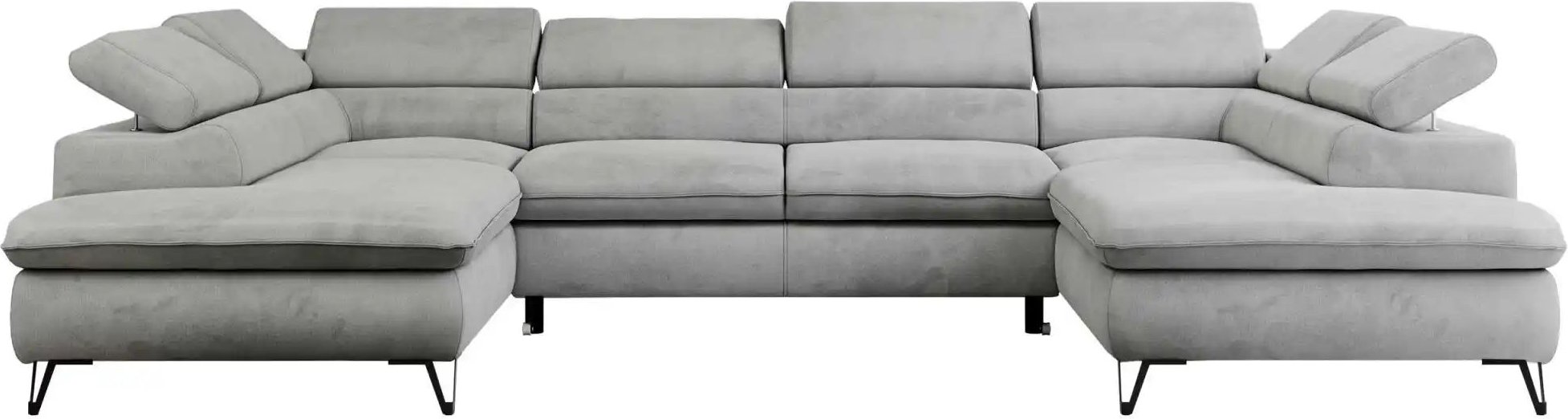 Wohnlandschaft Peter ¦ grau ¦ Maße (cm): B: 346 H: 76 Polstermöbel > Sofas > Schlafsofas - Höffner