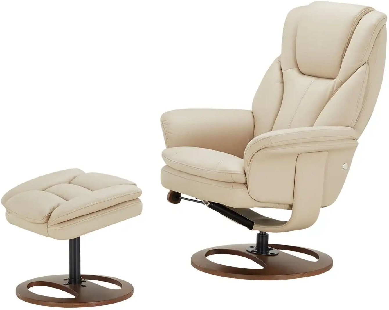 uno Drehsessel mit Hocker Frieda ¦ creme Polstermöbel > Sessel > Relaxsessel - Höffner