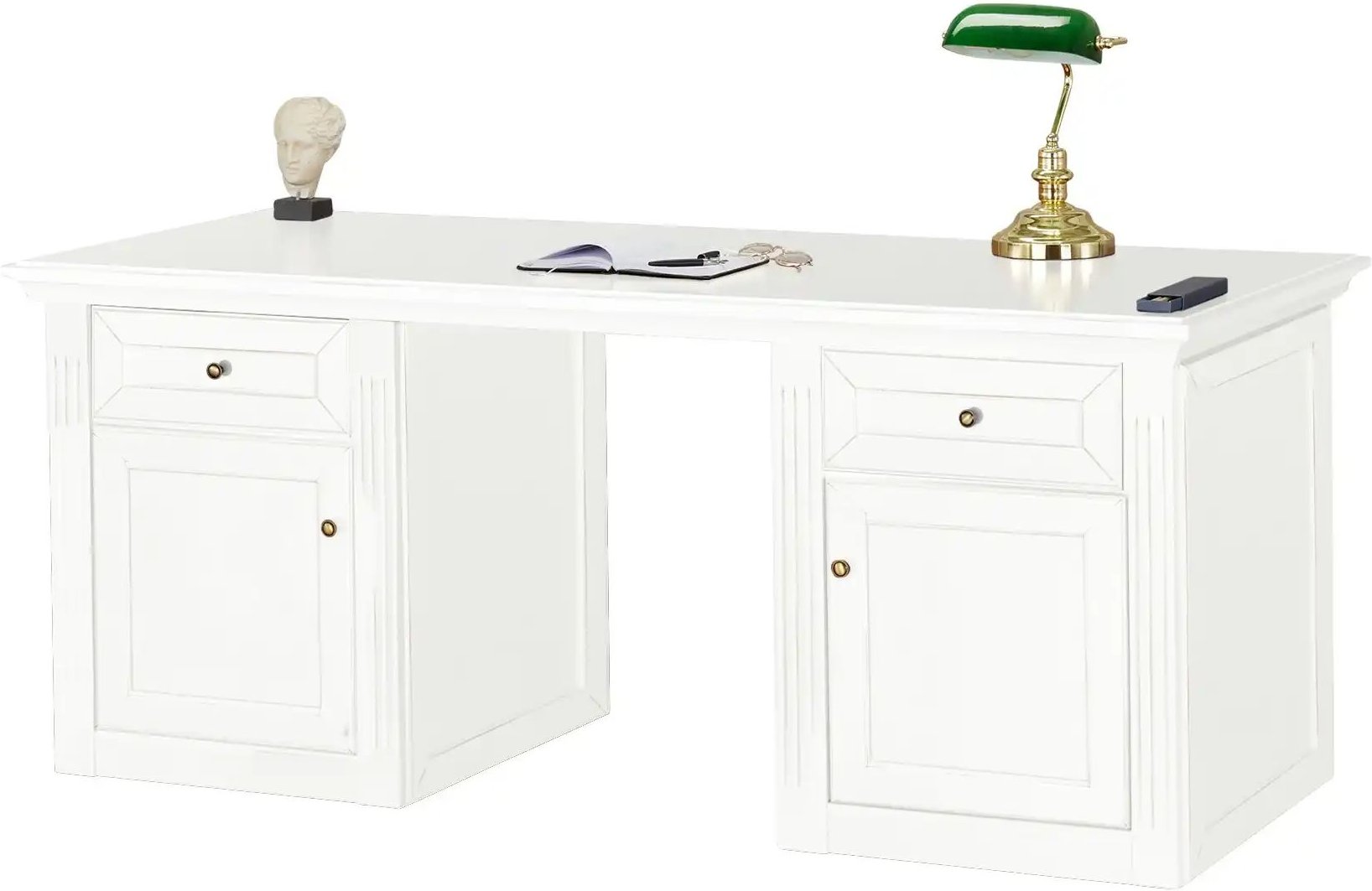 maison bleue Schreibtisch Petit Chalet ¦ weiß ¦ Maße (cm): B: 184 H: 76 T: 78.0 Tische > Schreibtische - Höffner