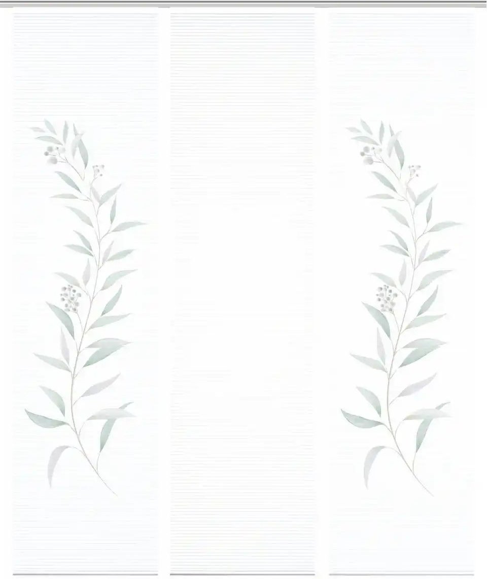 HOME in green Schiebevorhang ¦ grün ¦ Synthetik ¦ Maße (cm): B: 60 H: 245 Gardinen & Rollos > Gardinen & Vorhänge > Sc...