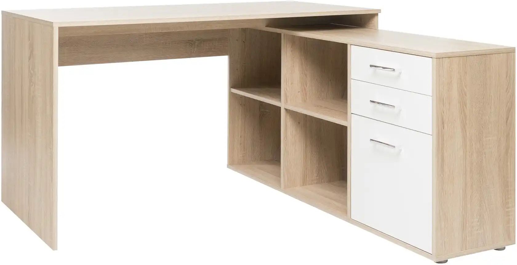 Winkelschreibtisch  Effra ¦ holzfarben ¦ Maße (cm): B: 136 H: 75 T: 138.0 Tische > Schreibtische - Höffner