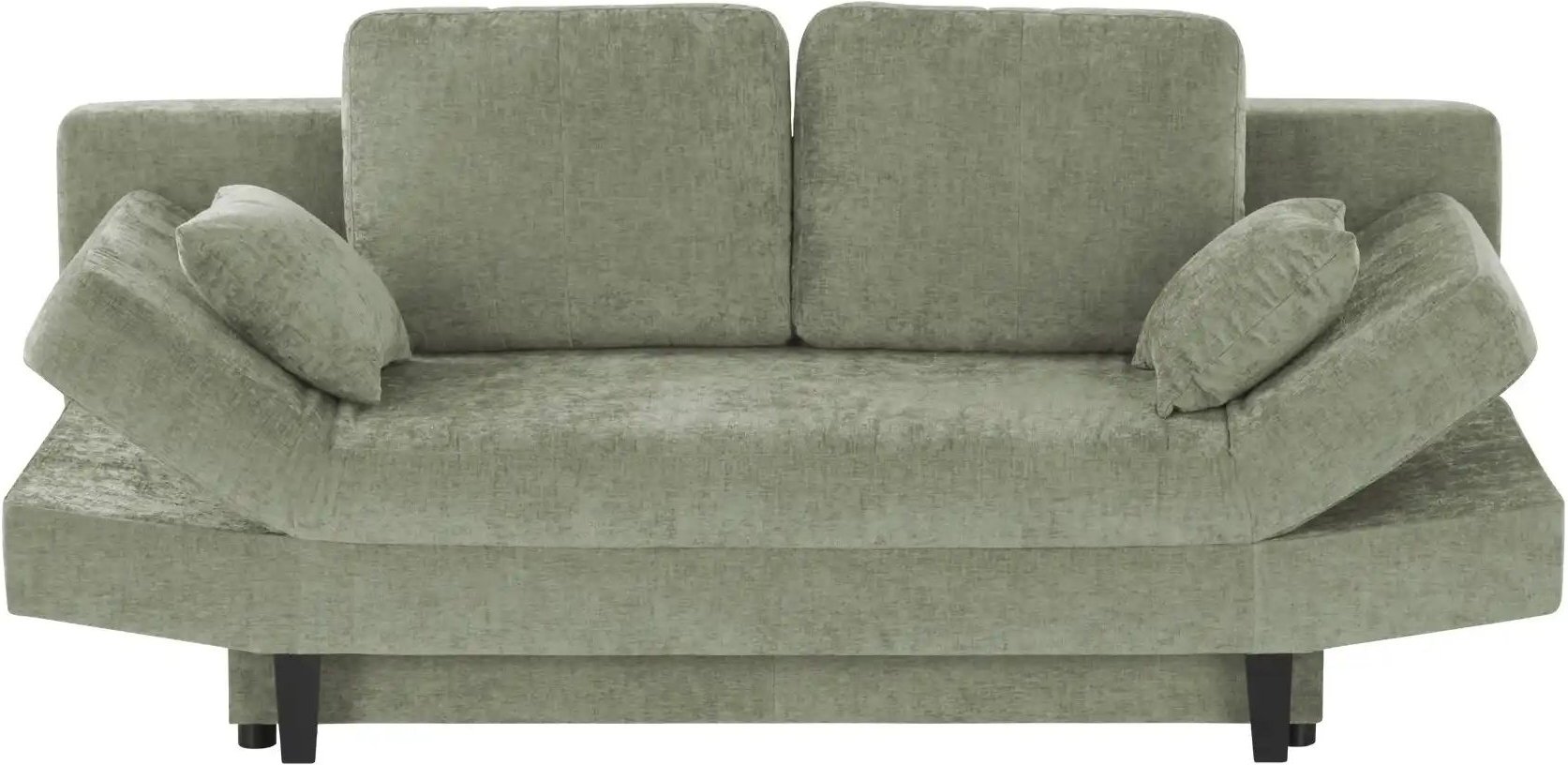 smart Schlafsofa  Mokka ¦ grün ¦ Maße (cm): B: 205 H: 87 T: 100.0 Polstermöbel > Sofas > 2-Sitzer - Höffner