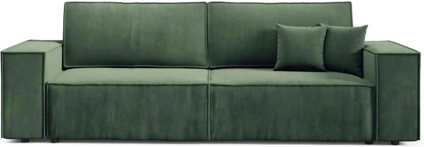 Einzelsofa mit Schlaffunktion Mille ¦ grün ¦ Maße (cm): B: 255 H: 88 Polstermöbel > Sofas > Einzelsofas - Höffner