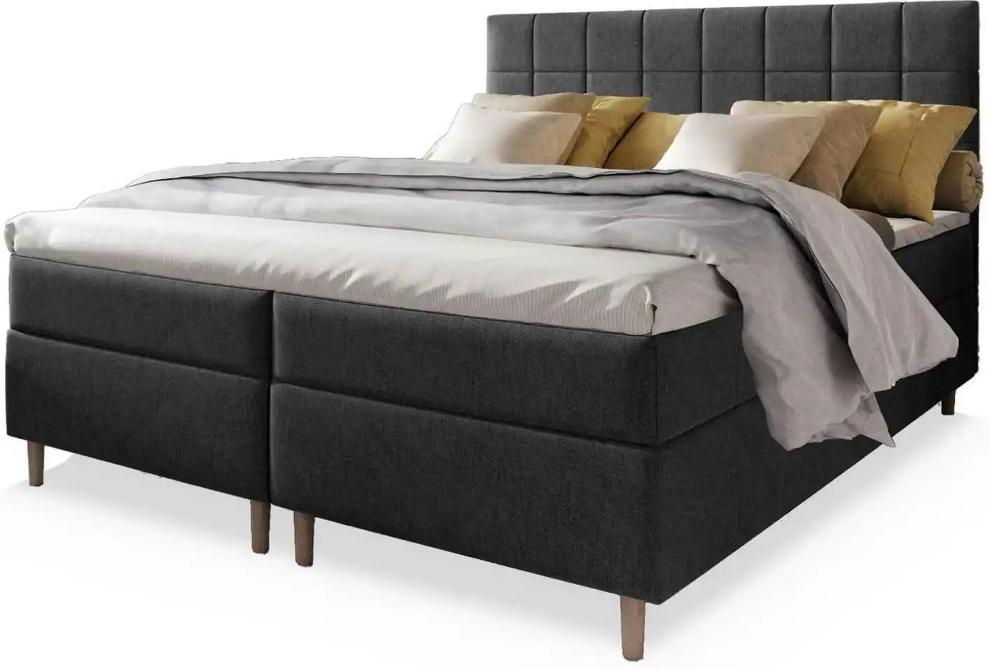 MASSENO Boxbett mit Bettkasten Ibiza ¦ grau ¦ Maße (cm): B: 180 H: 110 Betten > Polsterbetten - Höffner