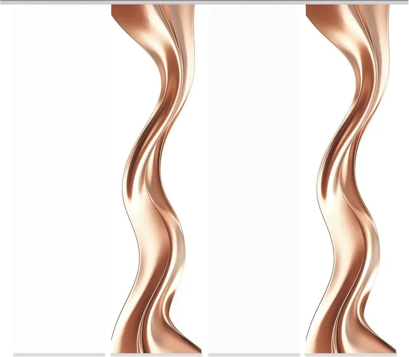 HOME Wohnideen Schiebevorhang ¦ kupfer ¦ Synthetik ¦ Maße (cm): B: 60 H: 245 Gardinen & Rollos > Gardinen & Vorhänge >...