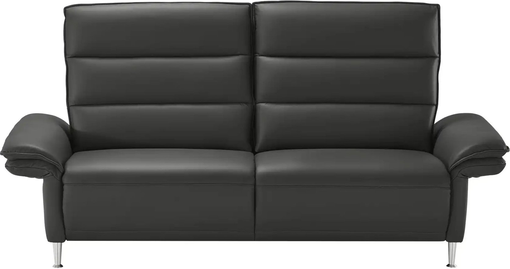 Wohnwert Einzelsofa Leder Marlena ¦ schwarz ¦ Maße (cm): B: 208 H: 107 T: 97.0 Polstermöbel > Sofas > 3-Sitzer - Höffner