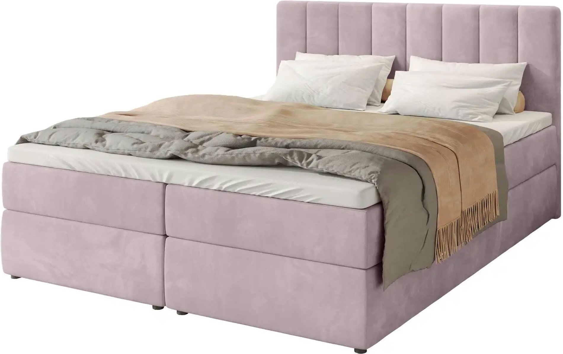 Boxbett mit Stauraum und Topper Devora ¦ rosa/pink ¦ Maße (cm): B: 140 H: 102 Betten > Polsterbetten - Höffner