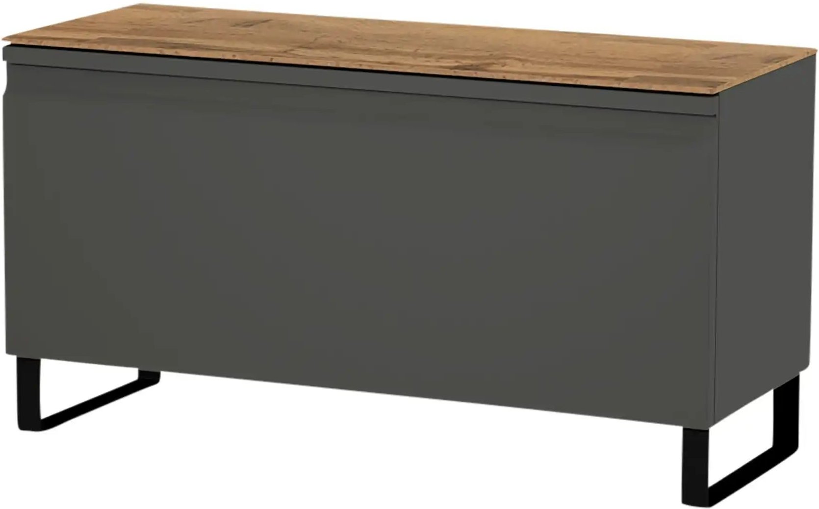 Wohnwert Garderobenbank Leo ¦ grau ¦ Maße (cm): B: 93 H: 49 T: 36.0 Bänke > Einzelbänke - Höffner