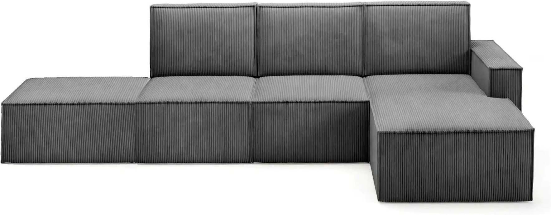 Ecksofa mit Pouf Orto ¦ grau ¦ Maße (cm): B: 329 H: 93 Polstermöbel > Sofas > Ecksofas - Höffner