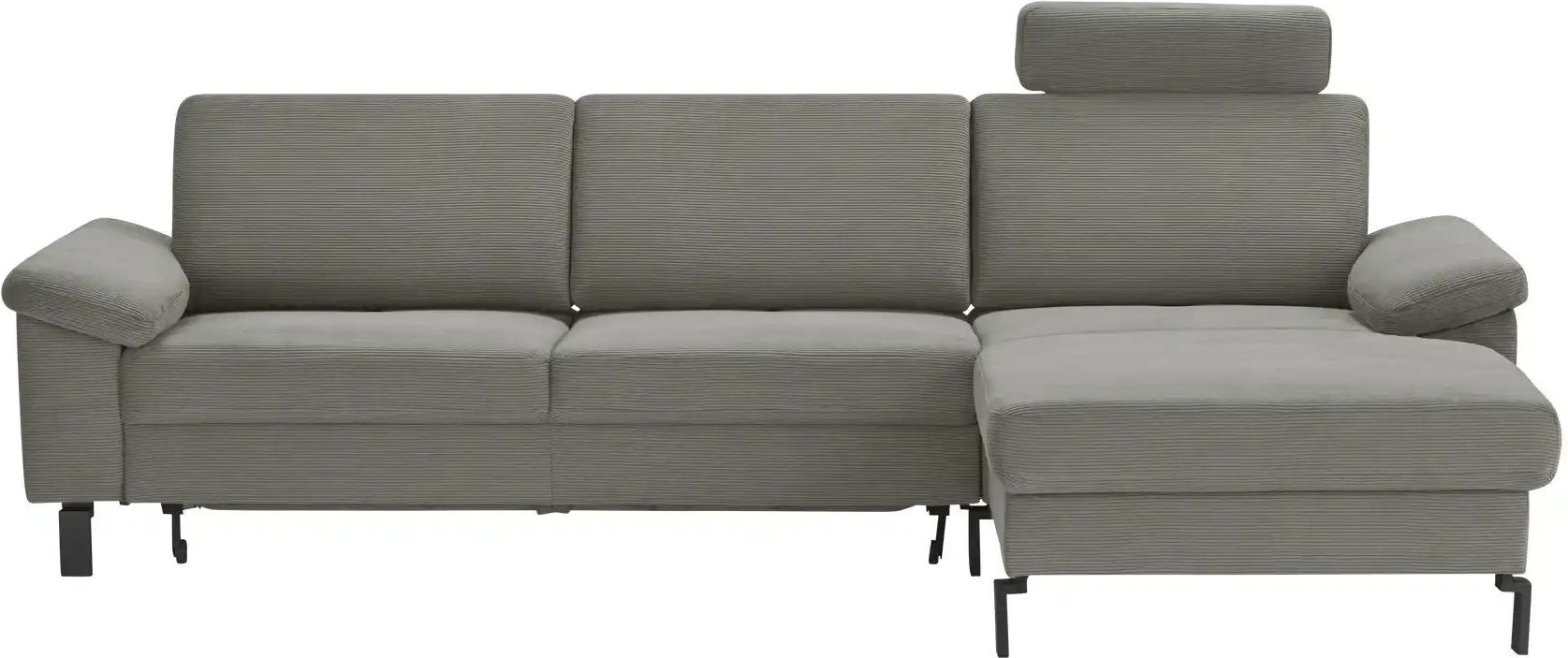 Thumbnail - Max Schelling Ecksofa Feincord Maximum Move ¦ grau ¦ Maße (cm): B: 284 H: 85 T: 185.0 Polstermöbel > Sofas > Ecksofas - ...