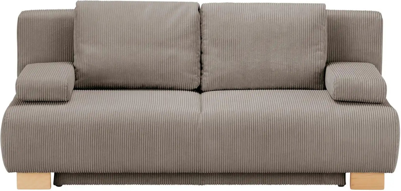 Querschläfer Sofa aus Cord Ralf ¦ braun ¦ Maße (cm): B: 196 H: 89 T: 94.0 Polstermöbel > Sofas > 2-Sitzer - Höffner