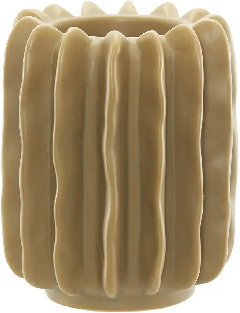 HOME STORY Teelichthalter   ¦ braun ¦ Steinzeug ¦ Maße (cm): H: 10  Ø: 8 Accessoires > Kerzen & Kerzenständer > Teelicht...