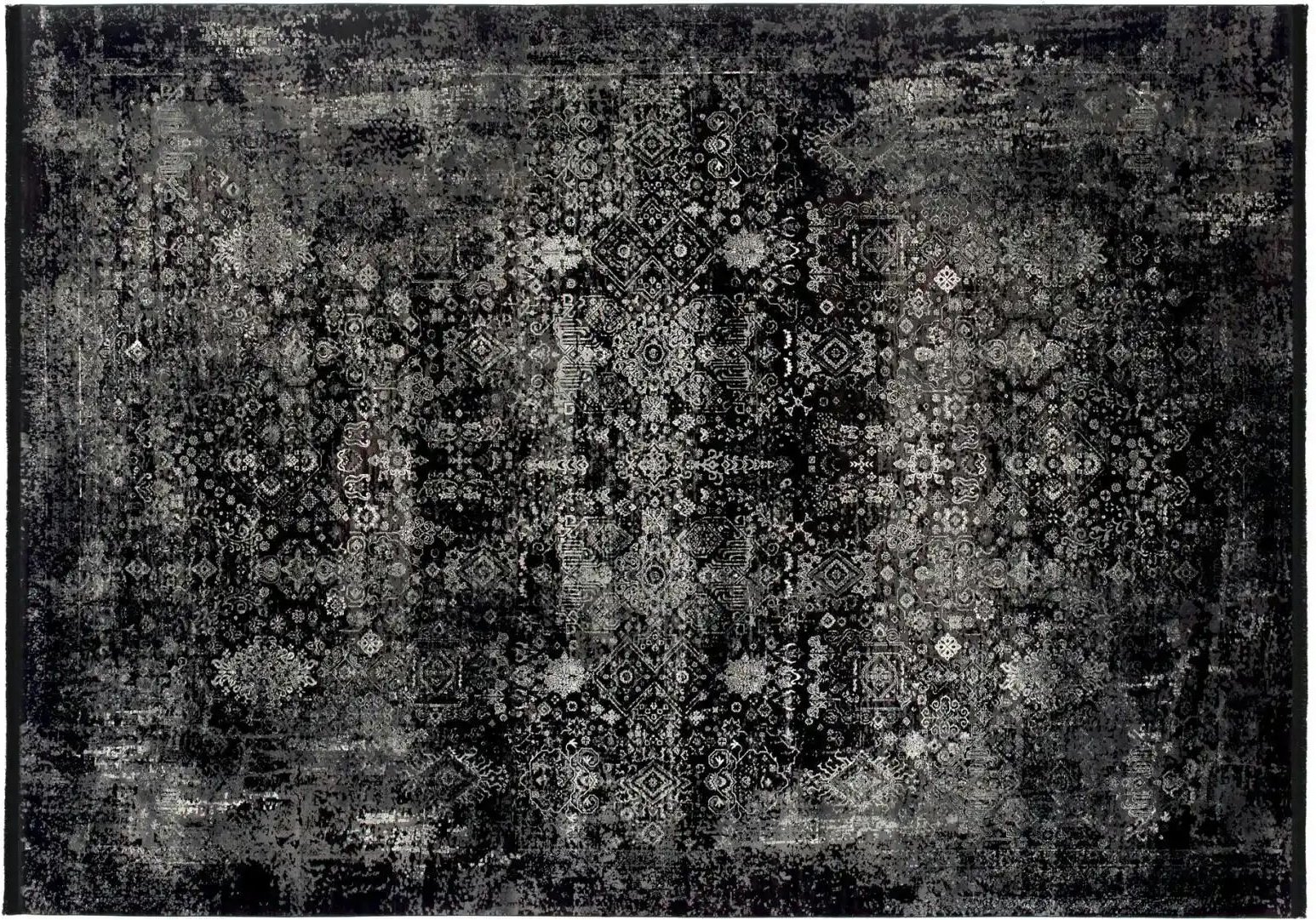 meinTeppich Kurzflorteppich Palermo ¦ grau ¦ Synthetische Fasern ¦ Maße (cm): B: 160 Teppiche > Vintage Teppiche - Höff...