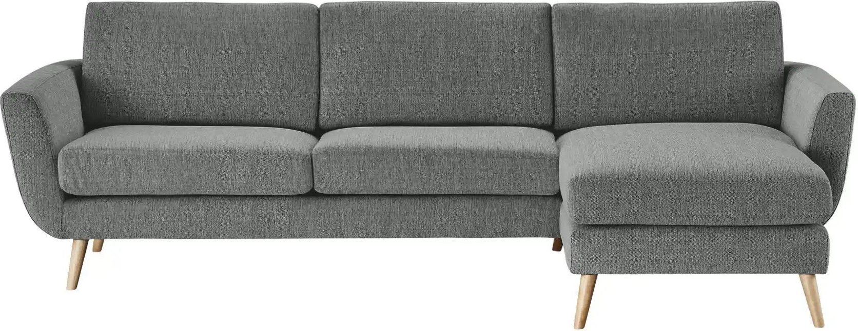 SOHO Ecksofa Smilla ¦ grau ¦ Maße (cm): B: 274 H: 85 T: 156.0 Polstermöbel > Sofas > 3-Sitzer - Höffner
