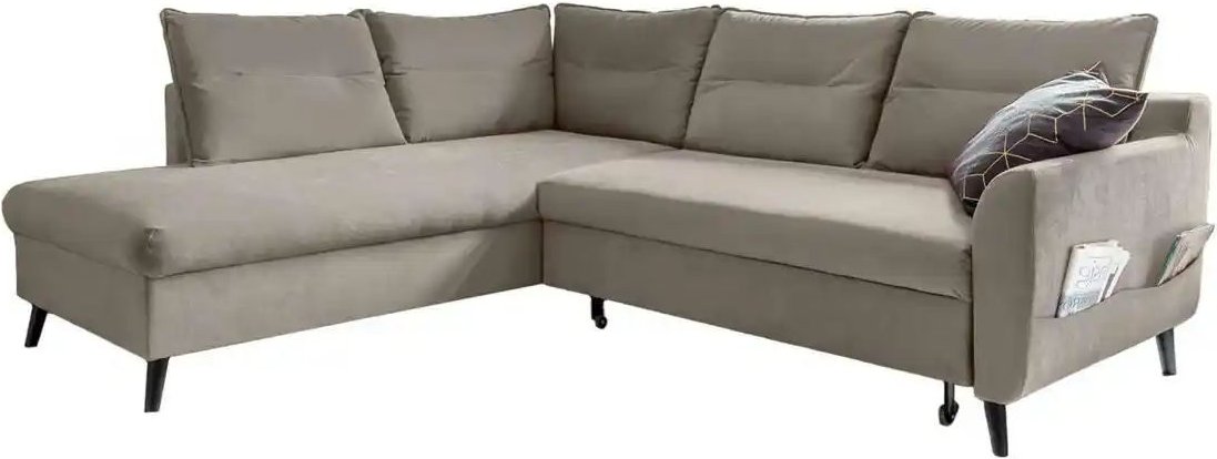 Miuform Ecksofa mit Schlaffunktion Stylish Stan ¦ beige ¦ Maße (cm): B: 228 H: 90 Polstermöbel > Sofas > Ecksofas - Höff...
