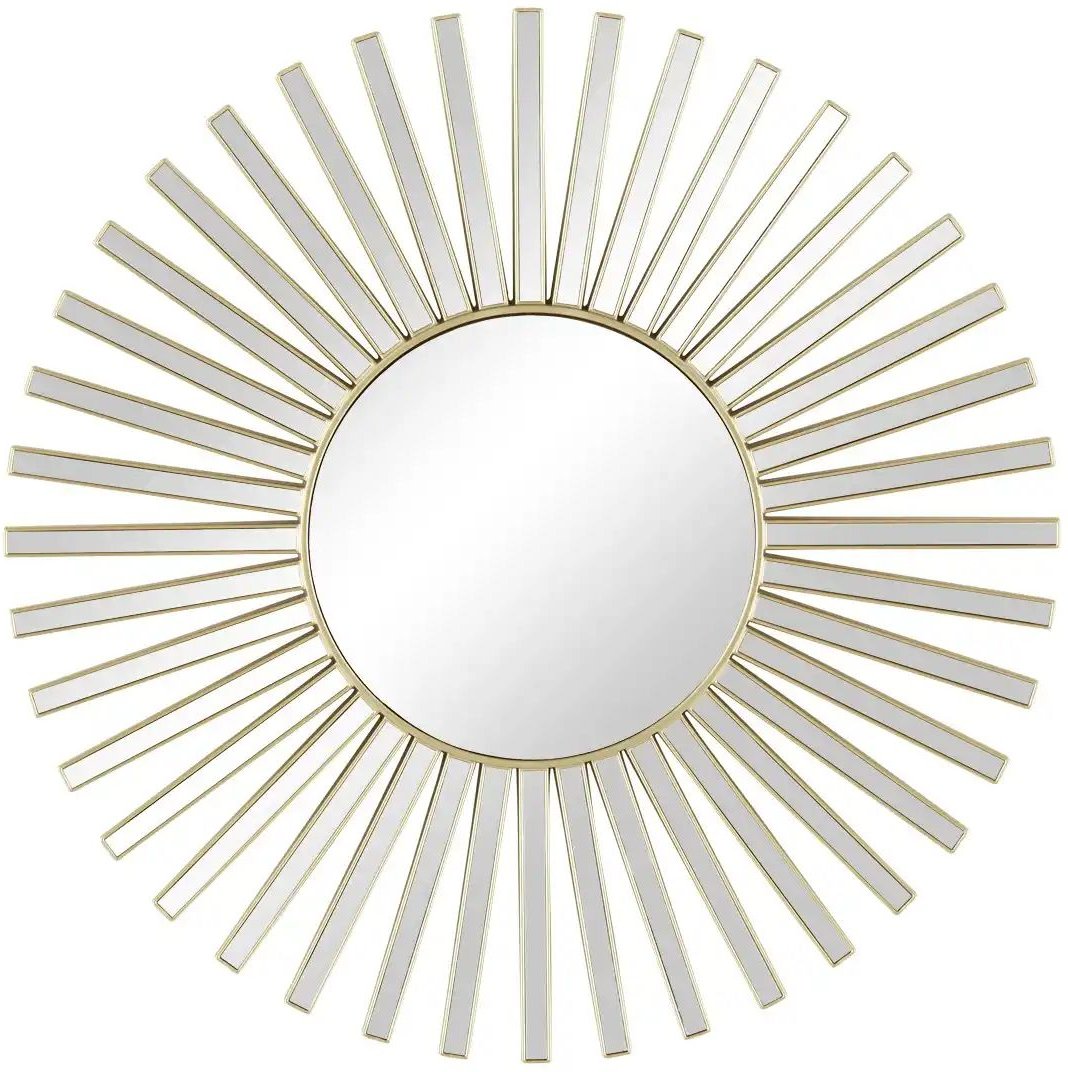 HOME STORY Wandspiegel Sonne ¦ gold ¦ Kunststoff,Glas ¦ Maße (cm): T: 3.0 Ø: 39 Accessoires > Spiegel - Höffner