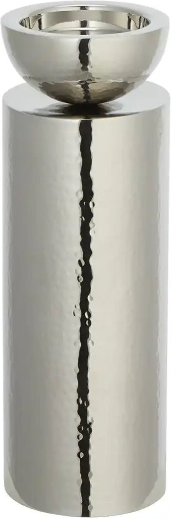 HOME STORY Kerzenständer ¦ silber ¦ Edelstahl ¦ Maße (cm): H: 30 Ø: 10 Accessoires > Kerzen & Kerzenständer > Kerzens...