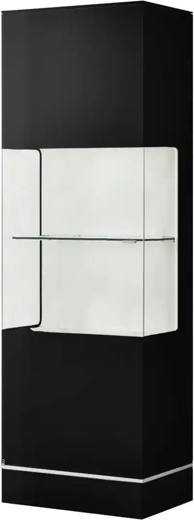 Thumbnail - LEONARDO Vitrine Cube ¦ schwarz ¦ Maße (cm): B: 63 H: 192 T: 42.0 Schränke > Vitrinen - Höffner