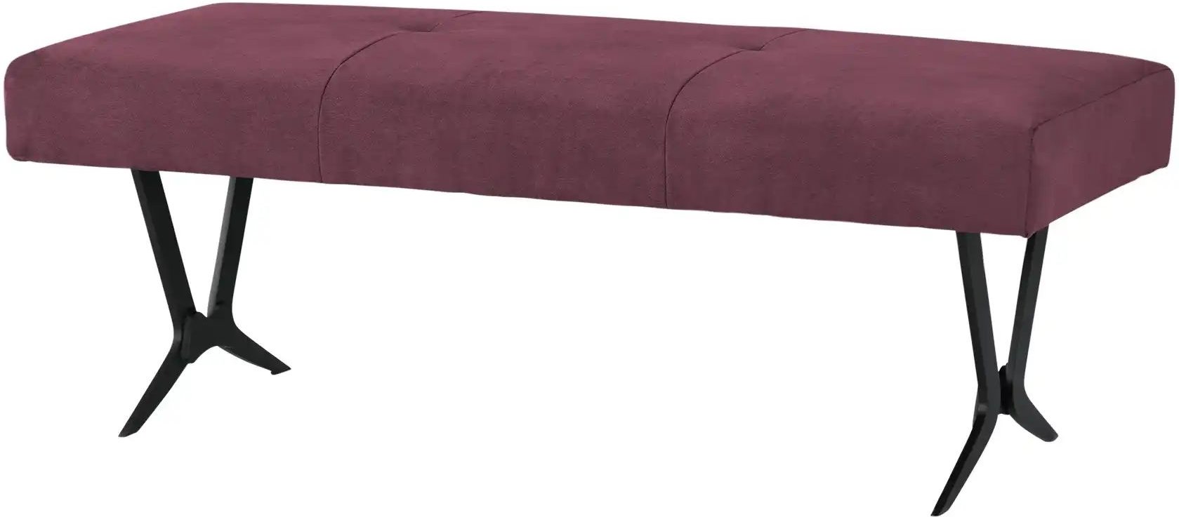 Woodford Polsterbank mit Metallkufe Scadia ¦ rot ¦ Maße (cm): B: 130 H: 48 T: 56.0 Bänke > Einzelbänke - Höffner