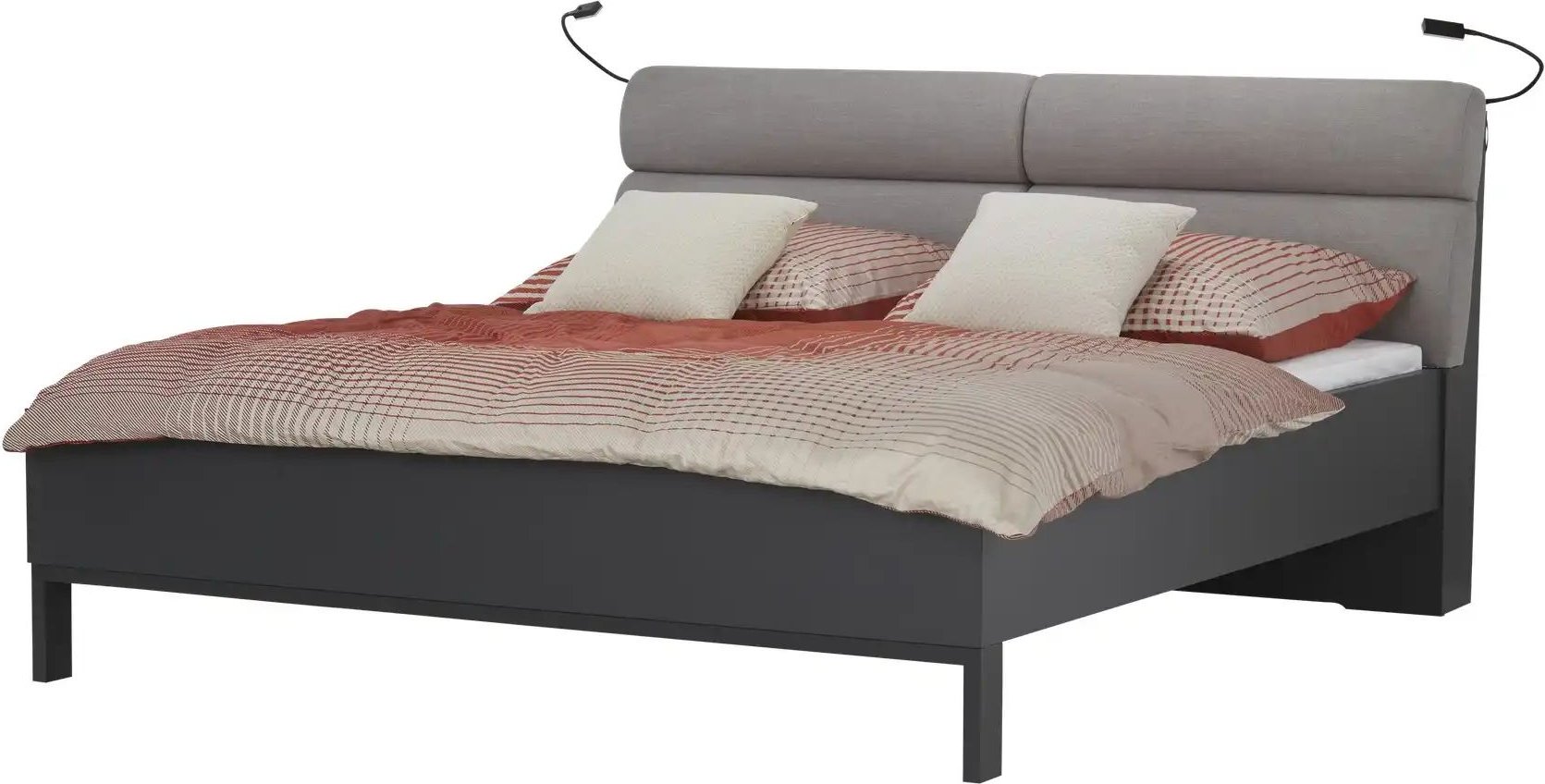 Bettanlage Furnline ¦ grau Betten > Bettgestelle - Höffner