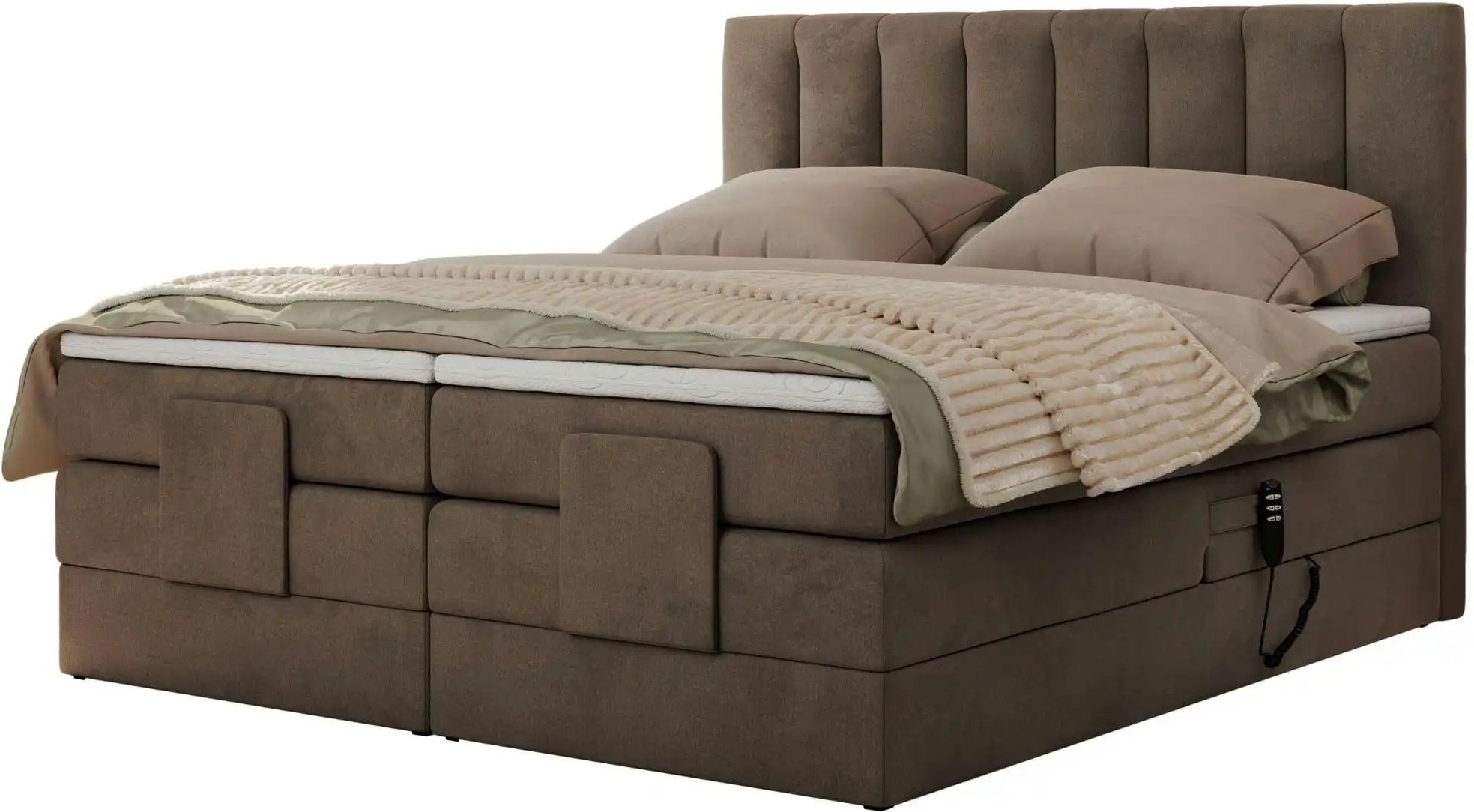 Motor Boxspringbett mit Bettkasten Comforto ¦ braun ¦ Maße (cm): B: 188 H: 124 Betten > Boxspringbetten - Höffner