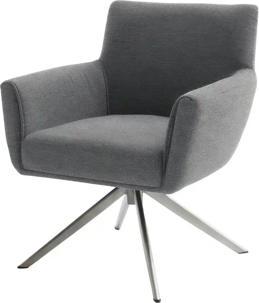 Esszimmerstuhl XL Nelson ¦ grau ¦ Maße (cm): B: 72 H: 88 T: 71.0 Stühle > Esszimmerstühle > Esszimmerstühle mit Armlehne...