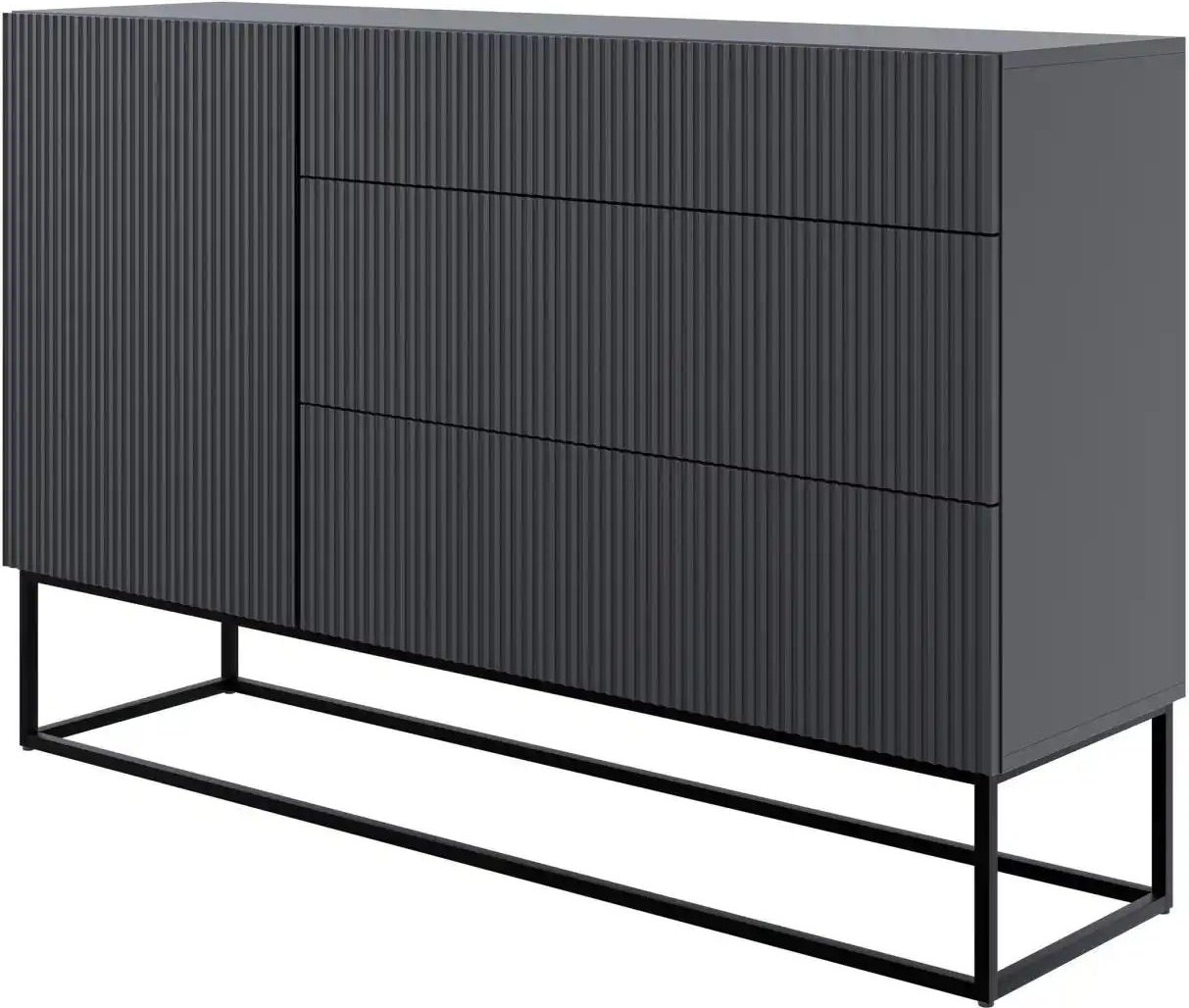 Selsey Sideboard Veldio ¦ schwarz ¦ Maße (cm): B: 140 H: 90 Kommoden & Sideboards > Sideboards - Höffner