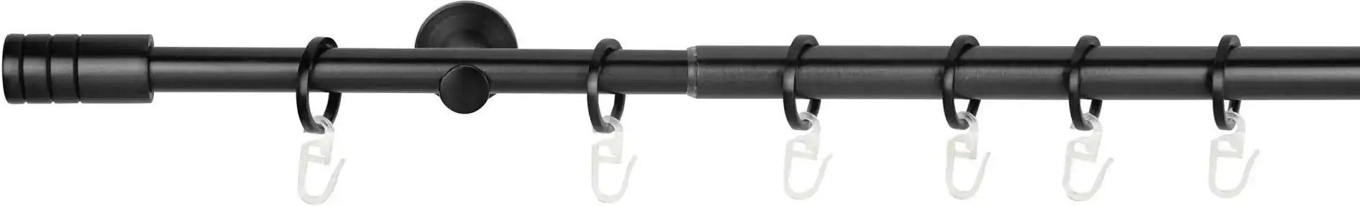 Mydeco Teleskopgarnitur rillcube ¦ schwarz ¦ Stahl ¦ Maße (cm): B: 160 H: 1,9 Gardinen & Rollos > Gardinenstangen & Zu...