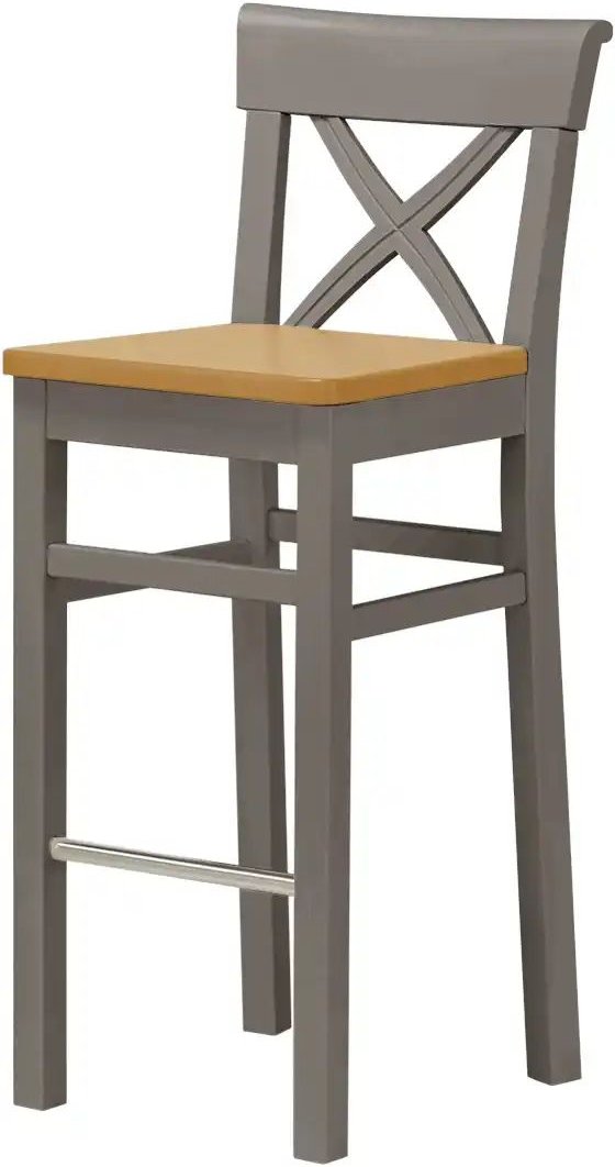 Thumbnail - maison bleue Barstuhl Florian ¦ grau ¦ Maße (cm): B: 43,5 H: 106 T: 44.0 Polstermöbel > Hocker > Barhocker - Höffner